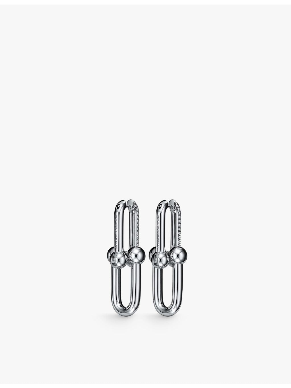 Tiffany & Co. HardWear drop earrings 18ct white gold, UK version