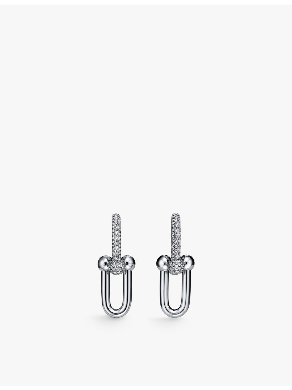 Tiffany & Co. HardWear drop earrings 18ct white gold, UK version