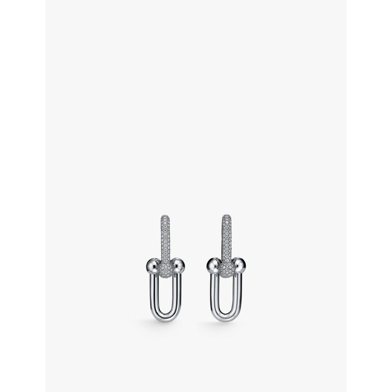 Tiffany & Co. HardWear drop earrings 18ct white gold, UK version