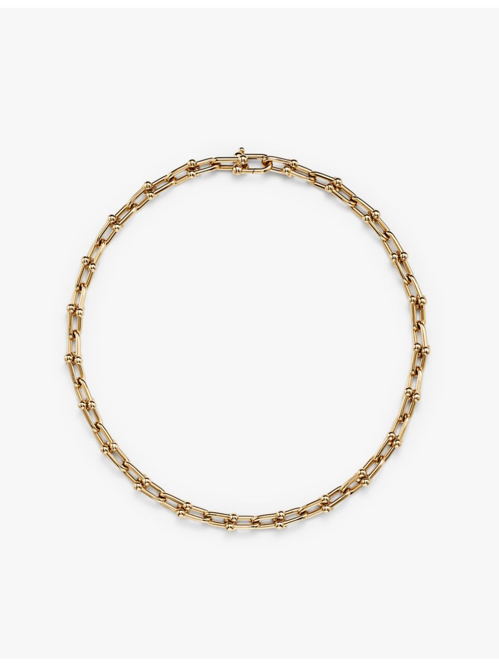 Tiffany HardWear medium link 18ct yellow-gold necklace (British brand)