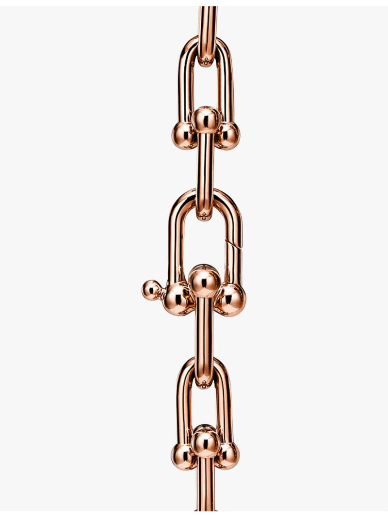 Tiffany HardWear Medium Link 18ct rose-gold necklace, imported from the UK