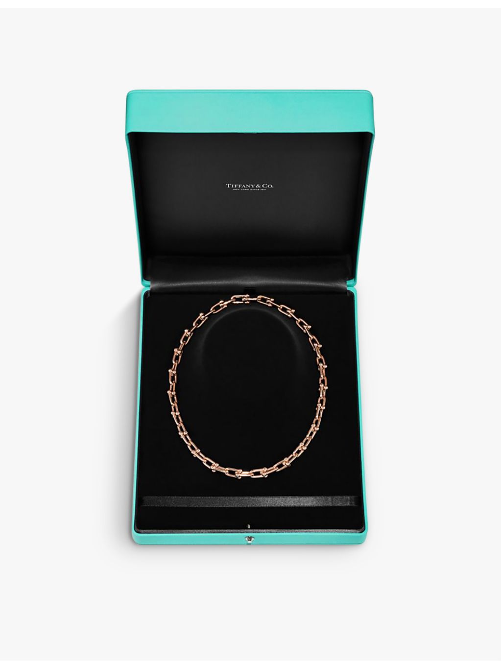 Tiffany HardWear Medium Link 18ct rose-gold necklace, imported from the UK