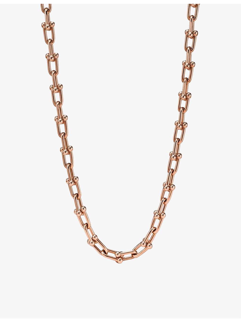 Tiffany HardWear Medium Link 18ct rose-gold necklace, imported from the UK
