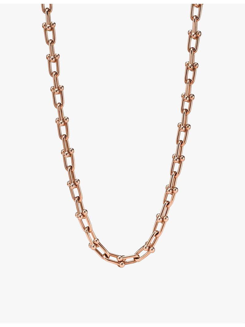 Tiffany HardWear Medium Link 18ct rose-gold necklace, imported from the UK