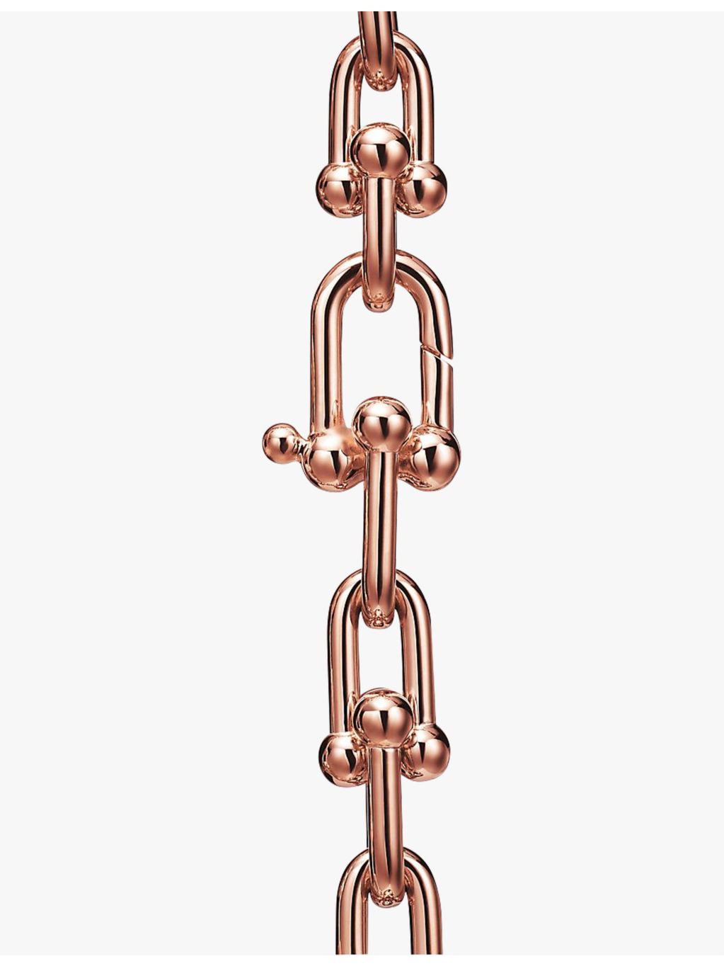 Tiffany & Co. HardWear medium link bracelet rose gold diamond - British product