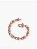 Tiffany & Co. HardWear medium link bracelet rose gold diamond - British product