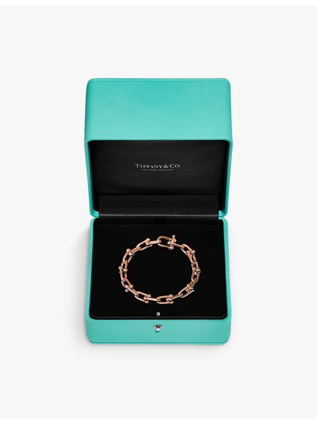 Tiffany HardWear Medium Link bracelet 18ct rose-gold, imported from the UK