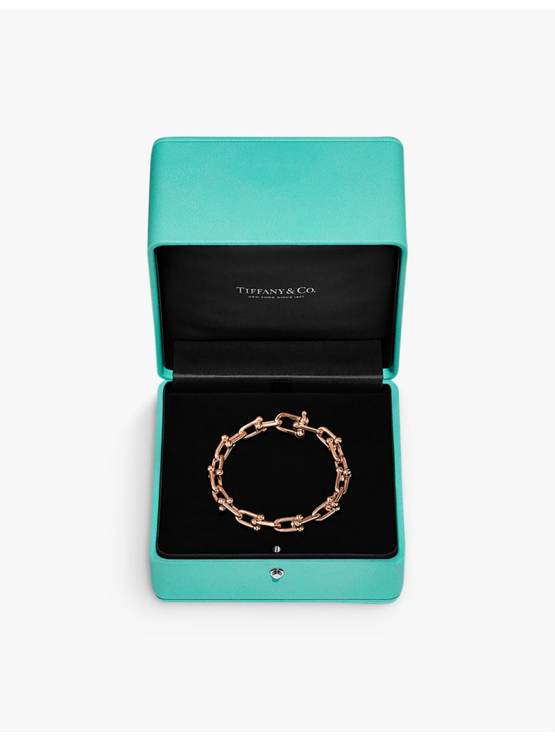 Tiffany HardWear Medium Link bracelet 18ct rose-gold, imported from the UK