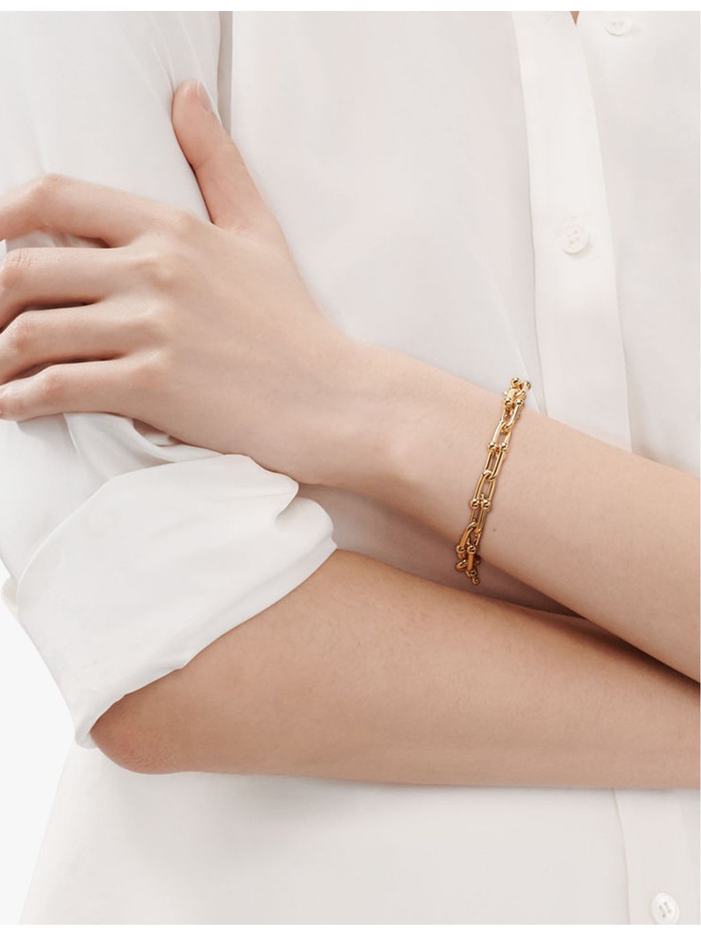 Tiffany & Co HardWear medium link bracelet 18ct yellow gold, UK version