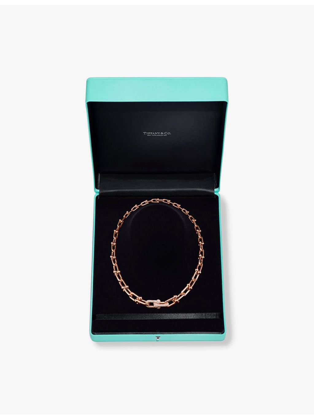 Tiffany & Co. HardWear rose-gold diamond necklace, UK version