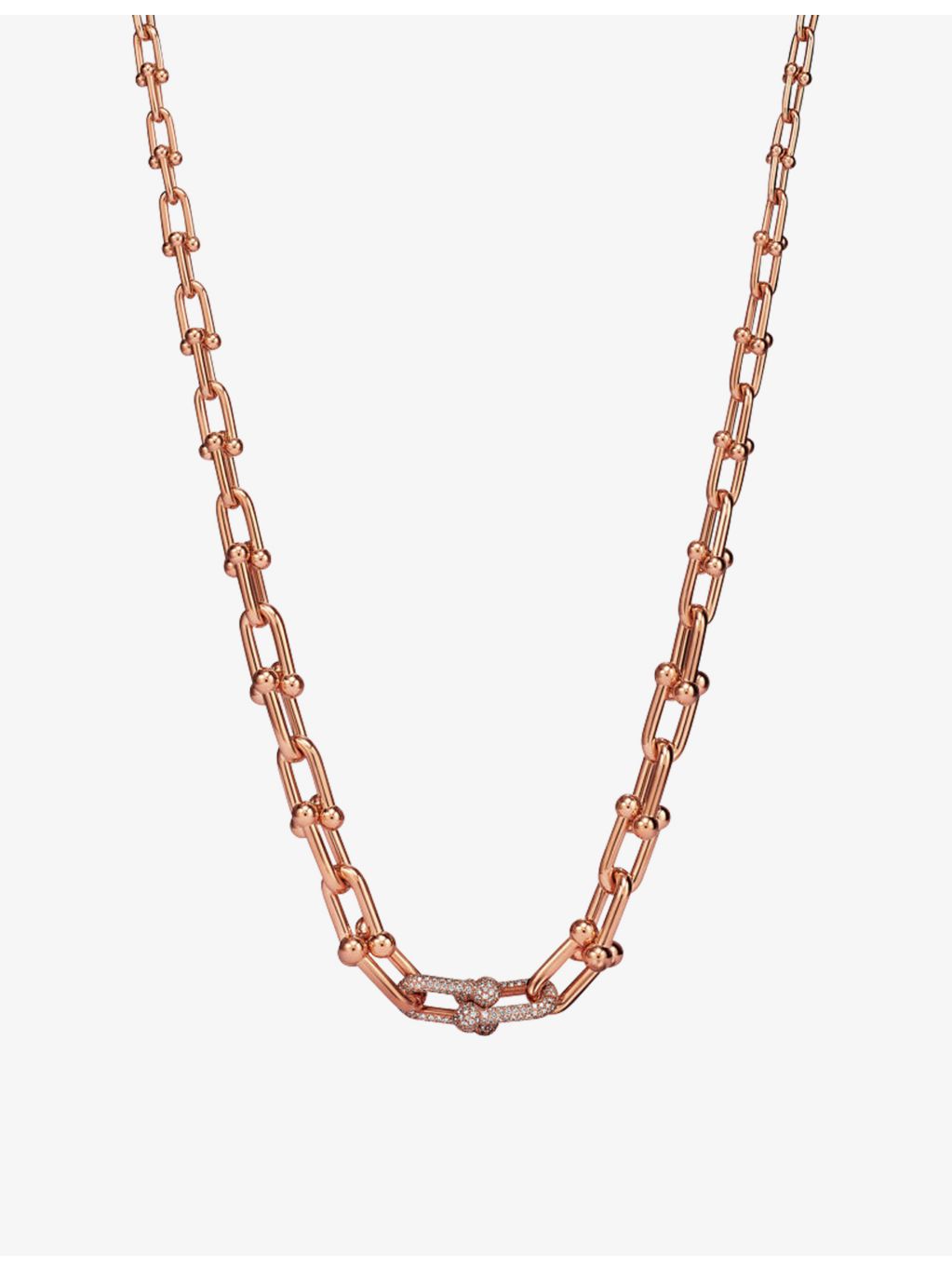 Tiffany & Co. HardWear rose-gold diamond necklace, UK version