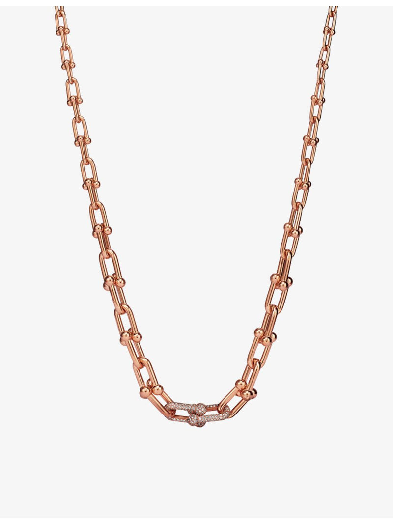Tiffany & Co. HardWear rose-gold diamond necklace, UK version