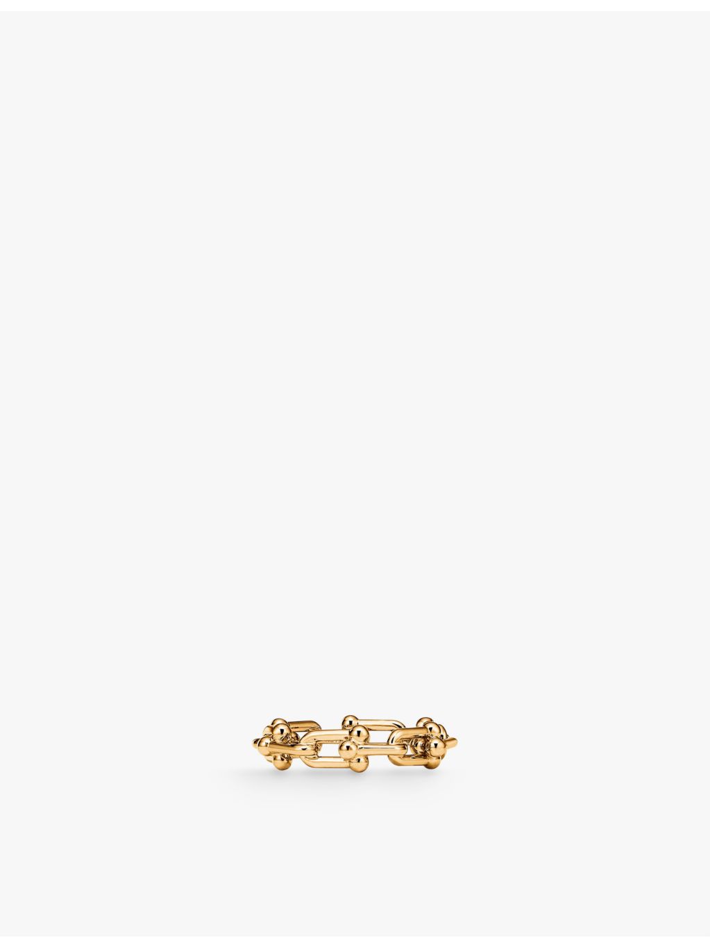 Tiffany & Co HardWear Micro Link 18ct yellow gold ring (British brand)