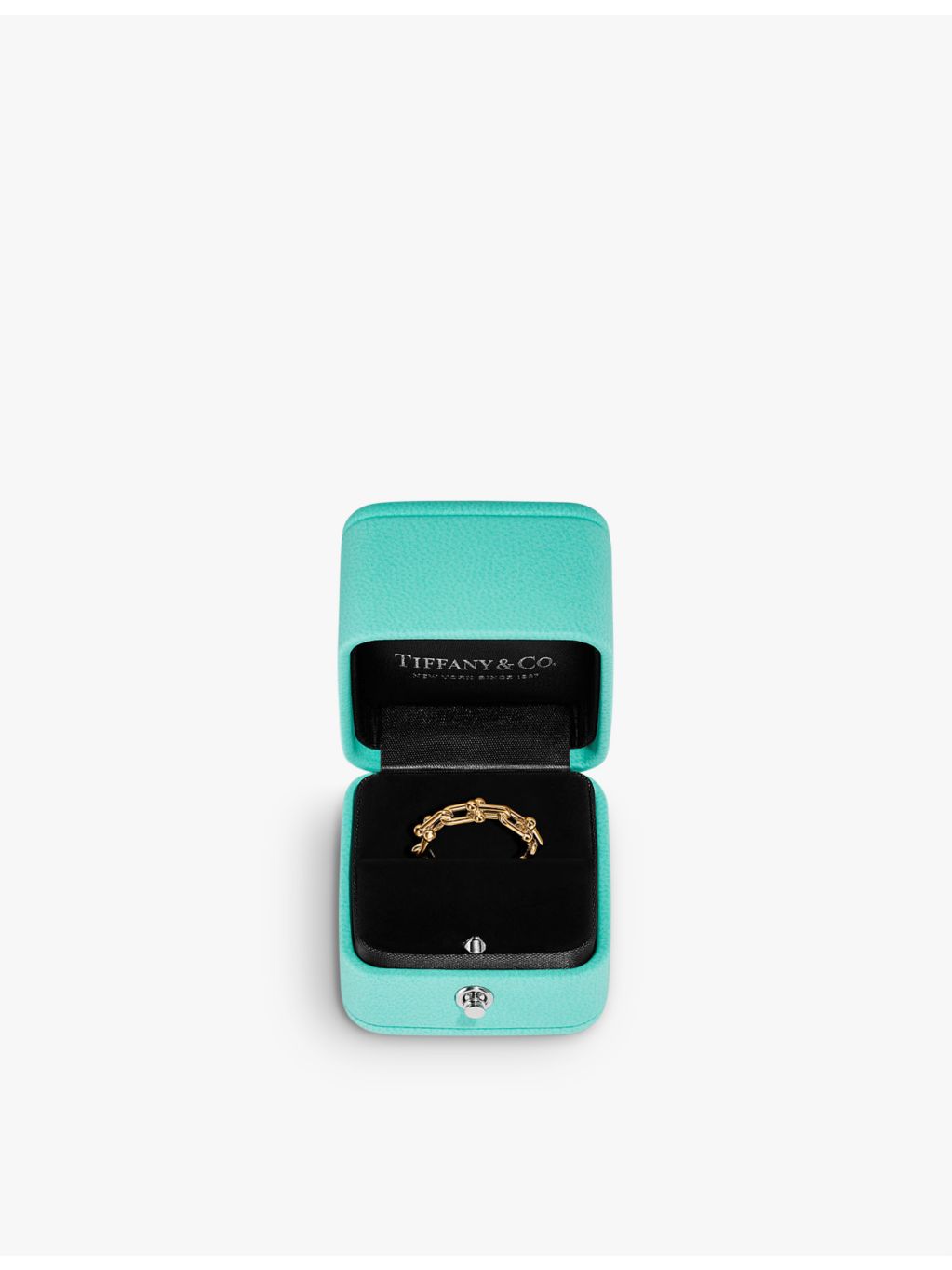 Tiffany & Co HardWear Micro Link 18ct yellow gold ring (British brand)