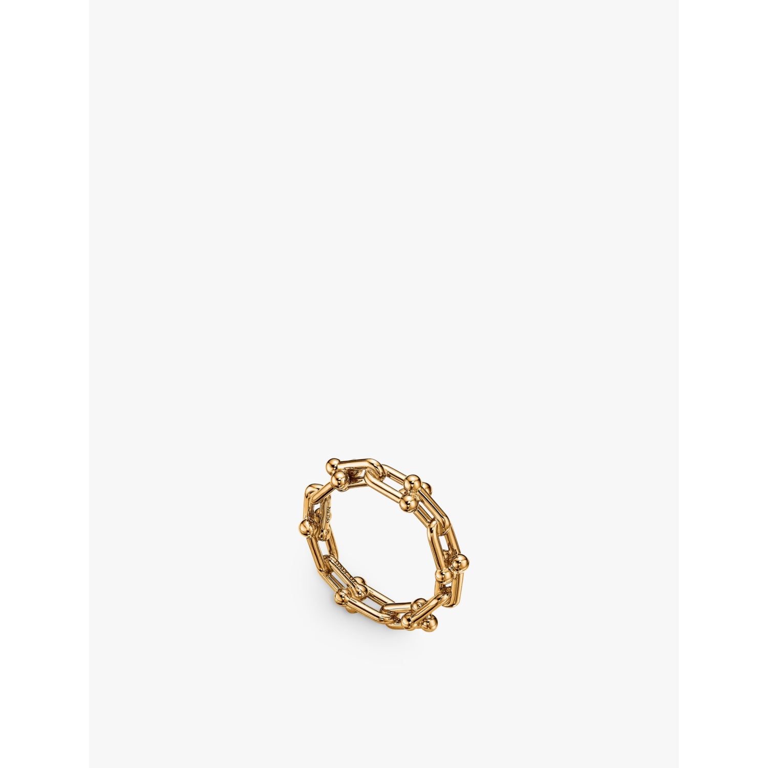 Tiffany HardWear Micro Link 18ct yellow-gold ring - K