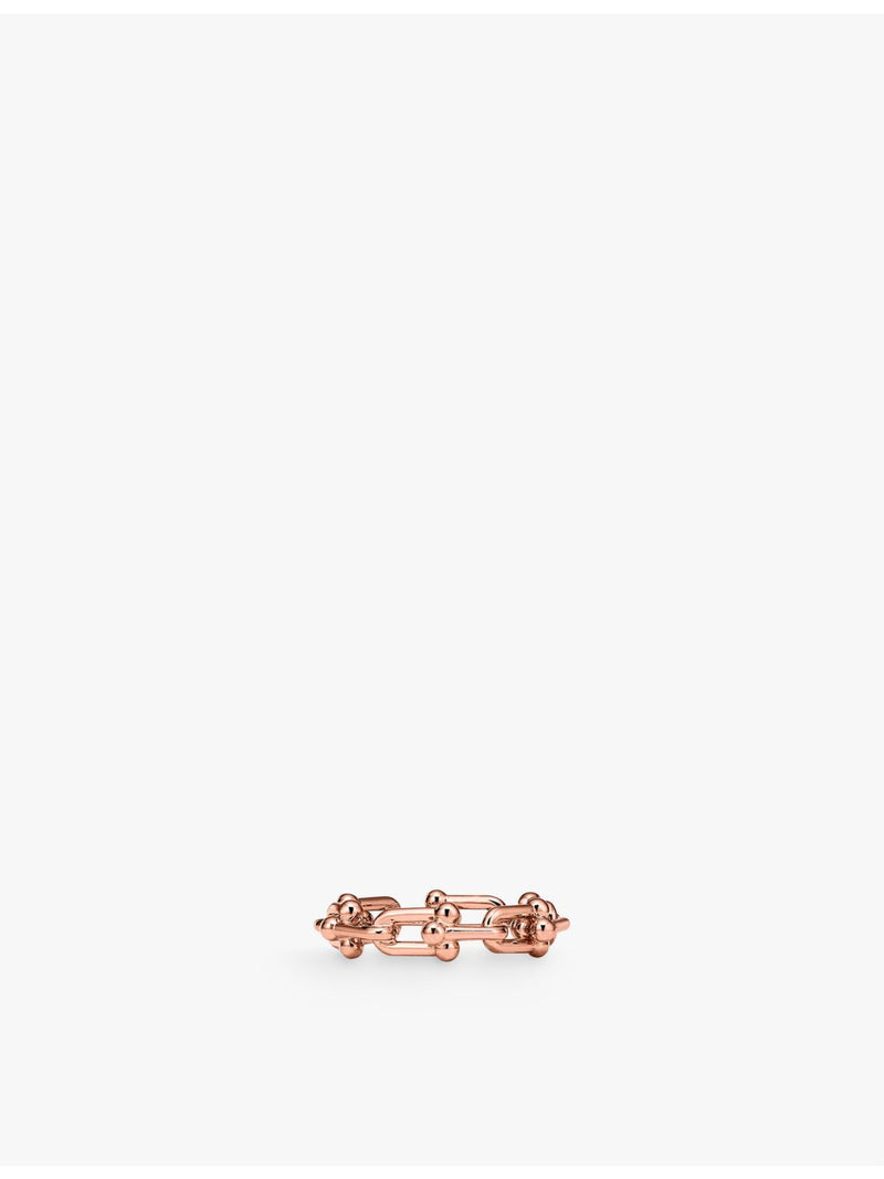 Tiffany HardWear micro link ring 18ct rose gold, UK version