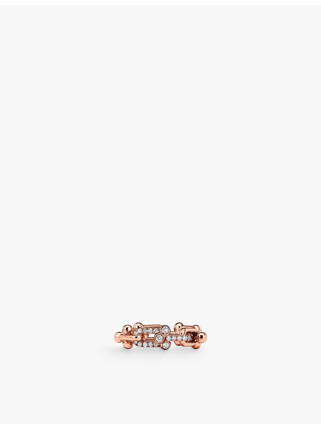 Tiffany HardWear Small Link ring 0.26ct diamond (British brand)