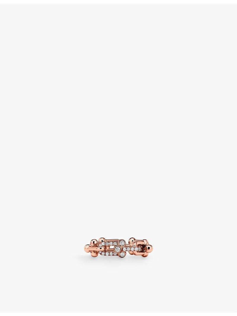 Tiffany HardWear Small Link ring 0.26ct diamond (British brand)
