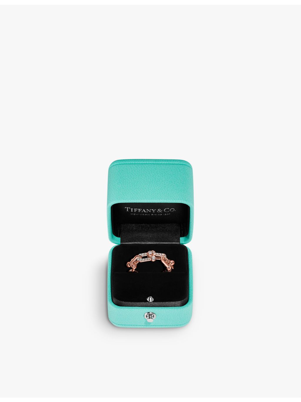 Tiffany HardWear Small Link ring 0.26ct diamond (British brand)