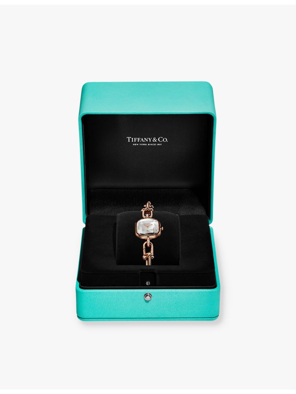 Tiffany HardWear rose-gold diamond watch 24.5mm - British product