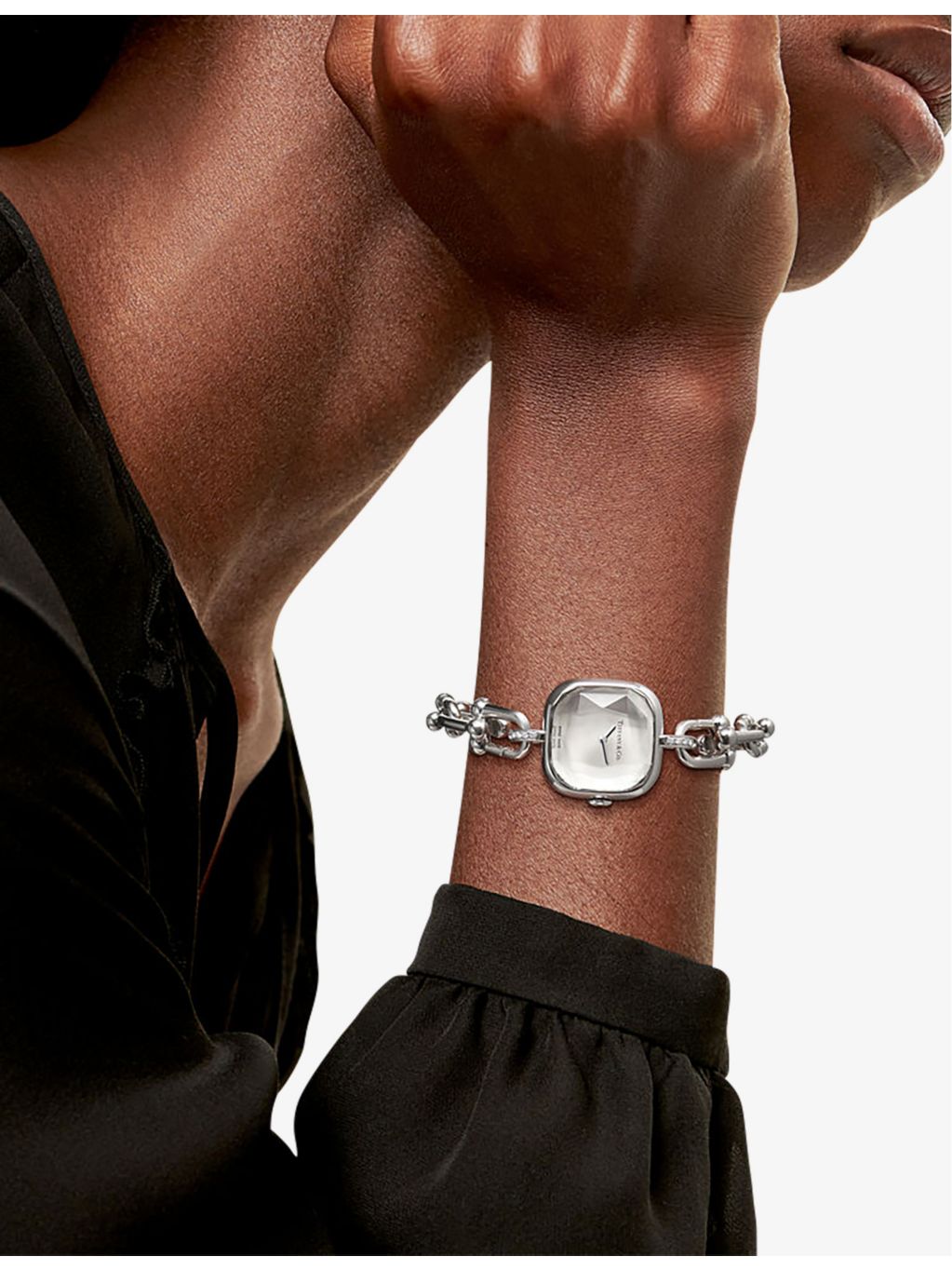 Tiffany HardWear watch sterling silver and steel 24.5mm, UK version