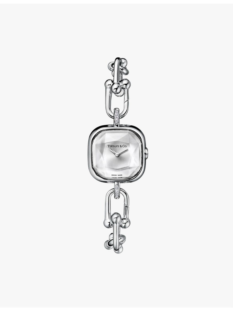 Tiffany HardWear watch sterling silver and steel 24.5mm, UK version