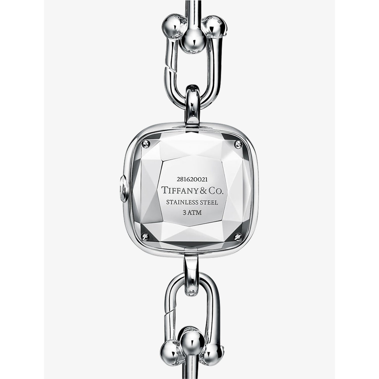 Tiffany HardWear sterling silver steel diamond watch, UK version