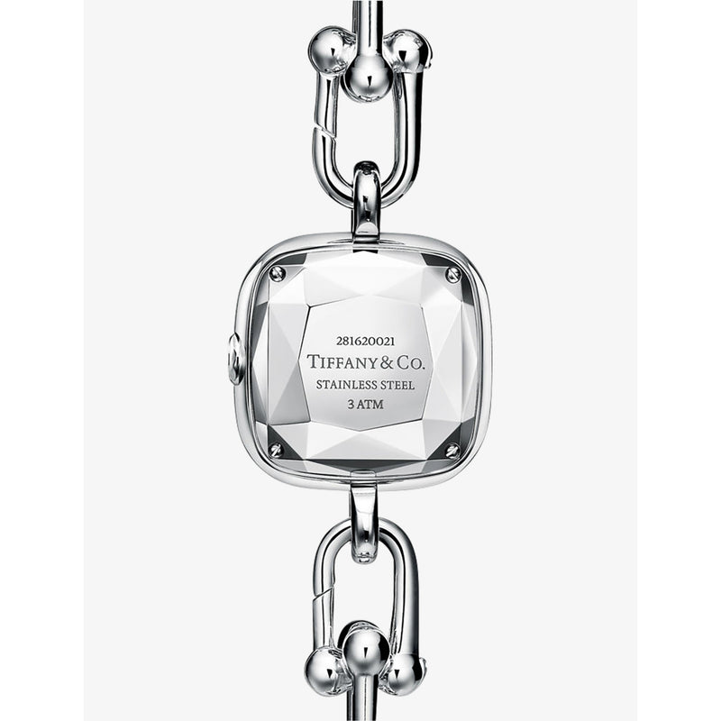 Tiffany HardWear sterling silver steel diamond watch, UK version