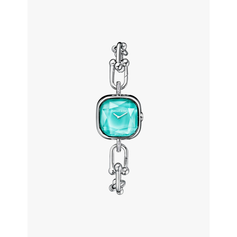 Tiffany HardWear sterling silver steel diamond watch, UK version