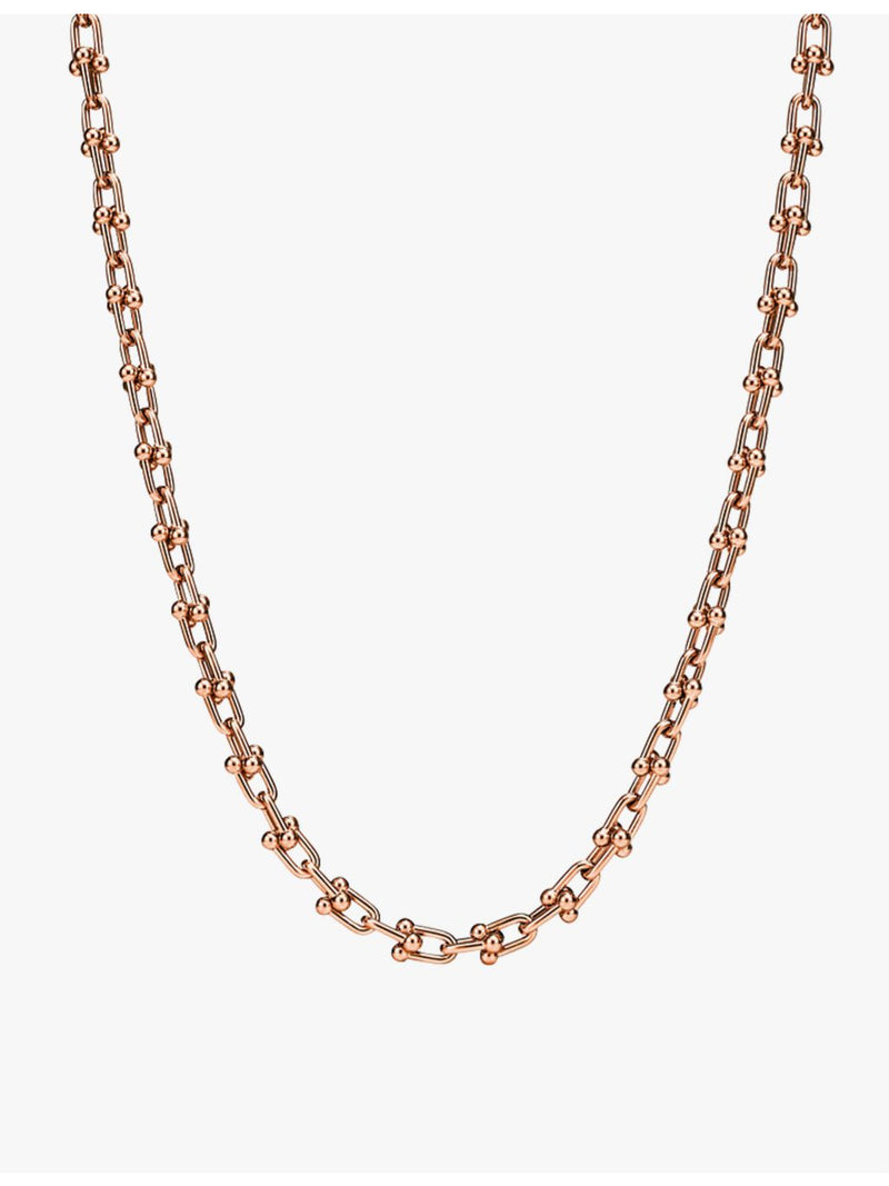 Tiffany & Co. HardWear Micro Link 18ct rose gold necklace - British product