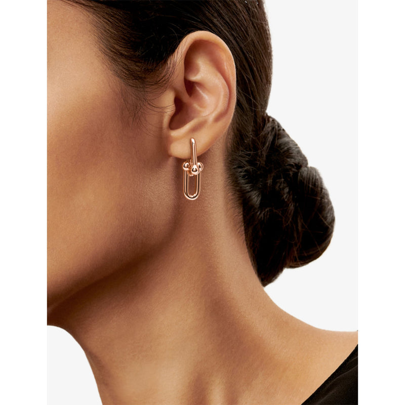 Tiffany & Co HardWear 18ct rose gold drop earrings (British brand)