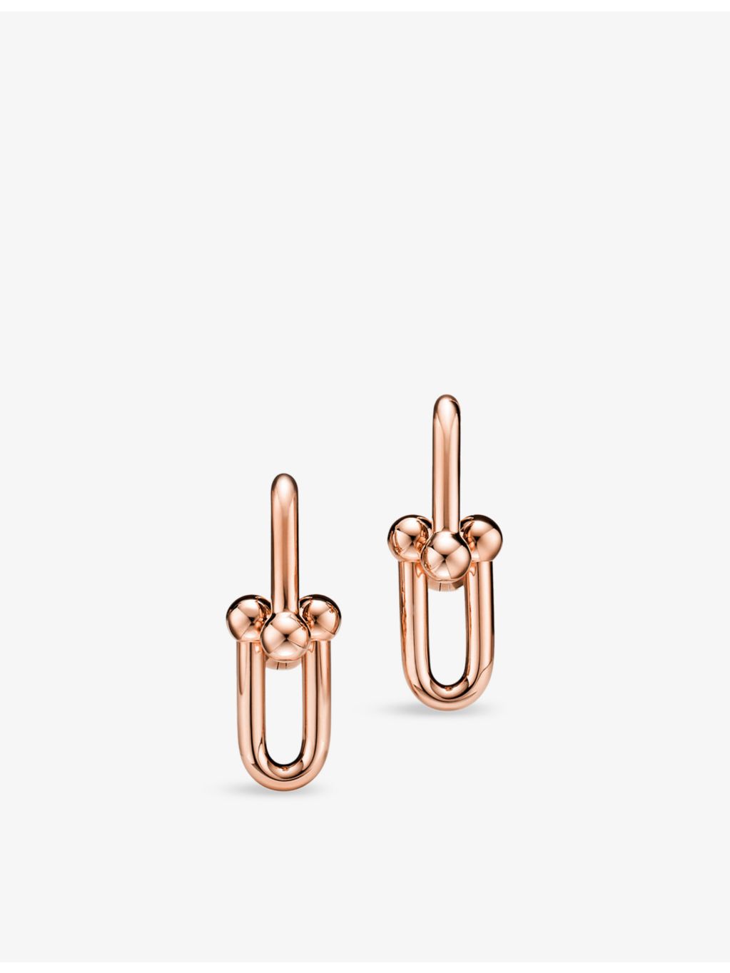 Tiffany & Co HardWear 18ct rose gold drop earrings (British brand)