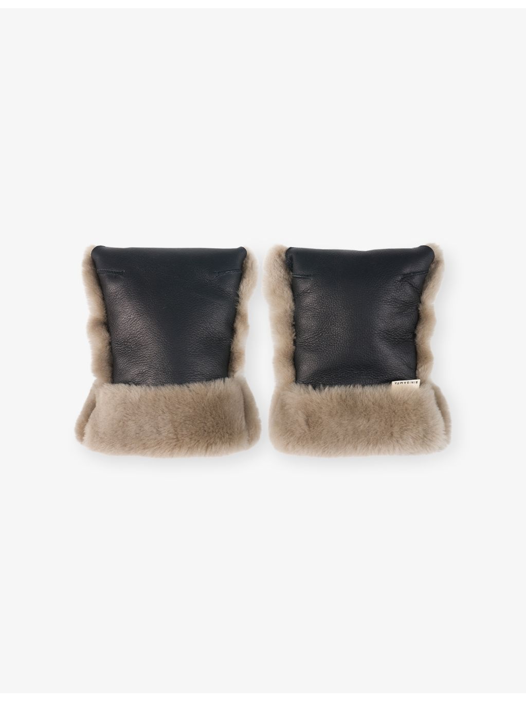 BINIBAMBA sheepskin buggy mittens, 18cm x 24cm (British brand)
