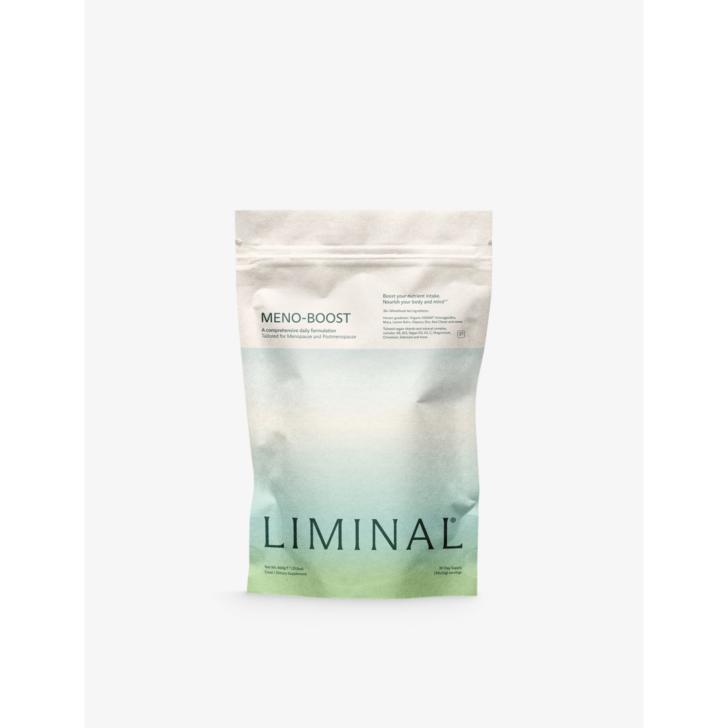 Liminal Meno Boost menopause supplement powder 30-day supply (British brand)