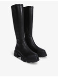 KG Kurt Geiger knee-high faux-leather boots (British brand)