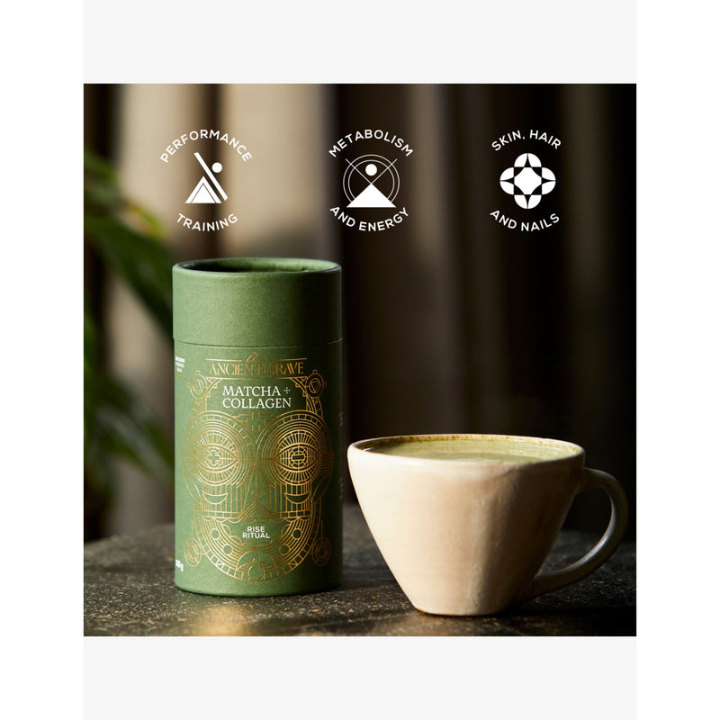 Ancient + Brave Matcha and Collagen blend 250g (British brand)