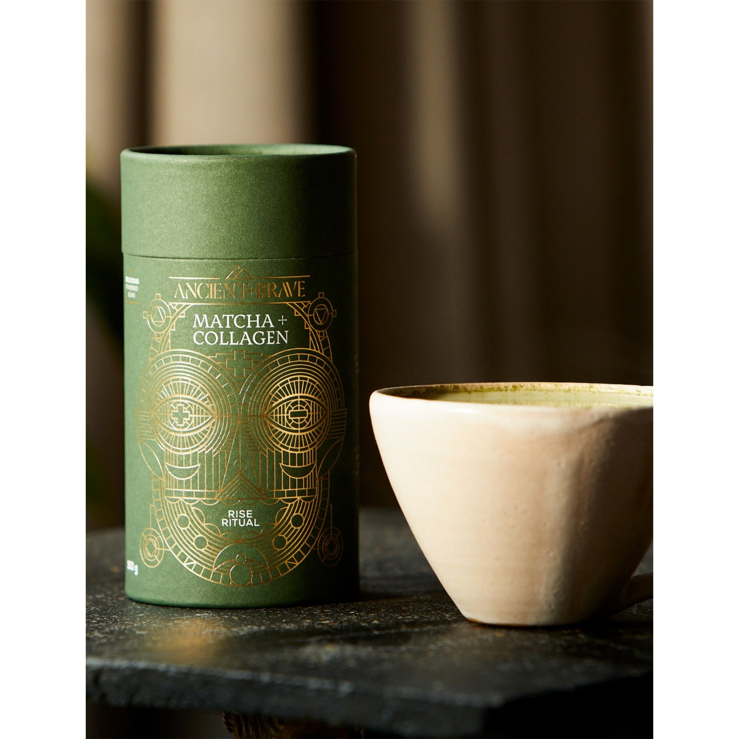 Ancient + Brave Matcha and Collagen blend 250g (British brand)