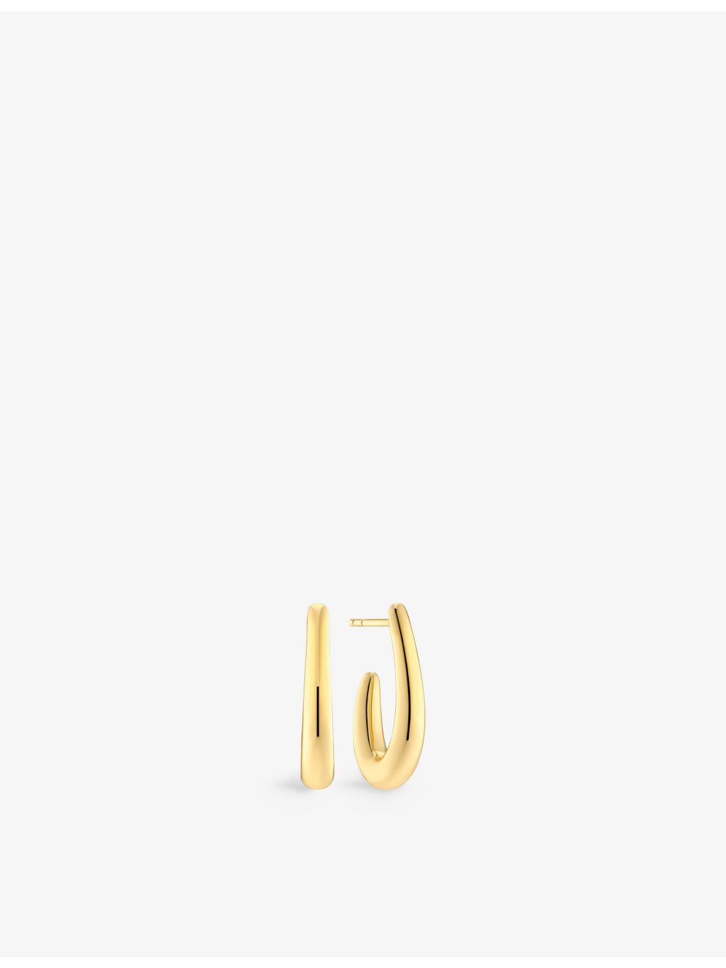 Sif Jakobs gold-plated sterling silver hoop earrings, imported from the UK