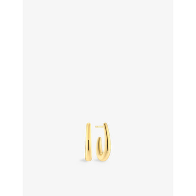 selfridges Sif Jakobs Goccia Pianura Parvus 18ct Yellow Gold-Plated Sterling Silver Earrings- Buy online at McGrocer