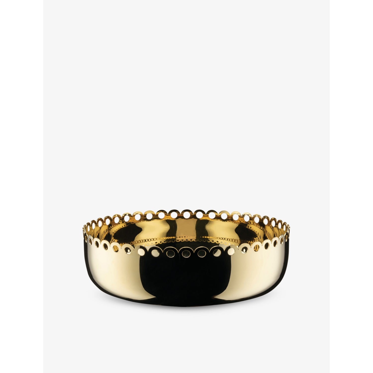 Alessi Edges brass basket