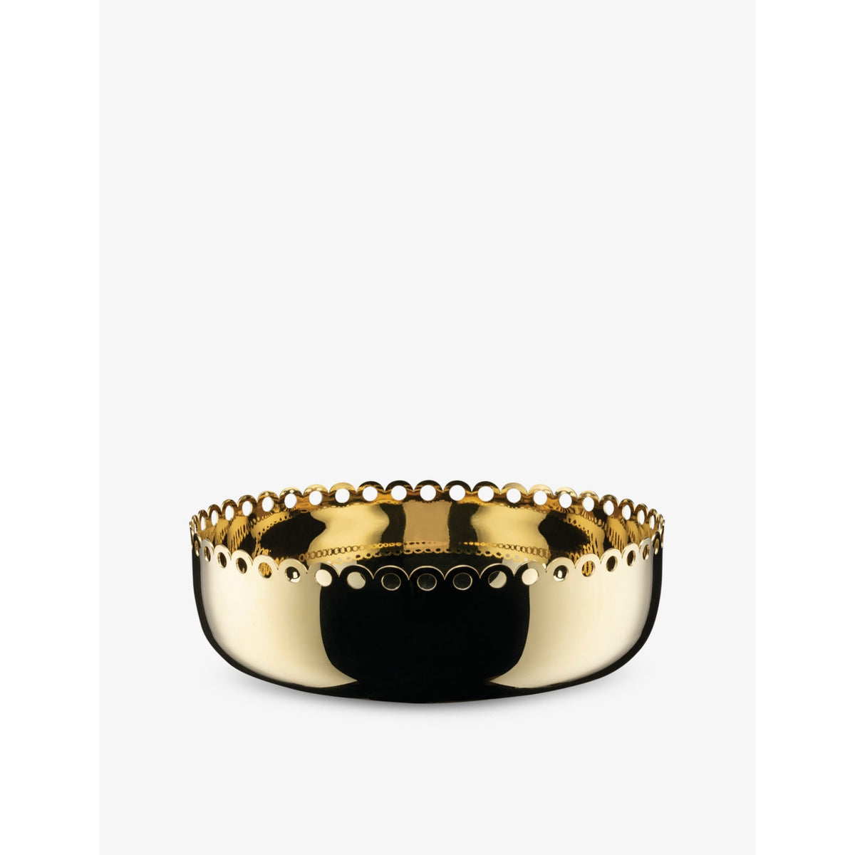 Alessi Edges brass basket