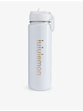 lululemon Back to Life straw-lid steel sport bottle 24oz (British brand)