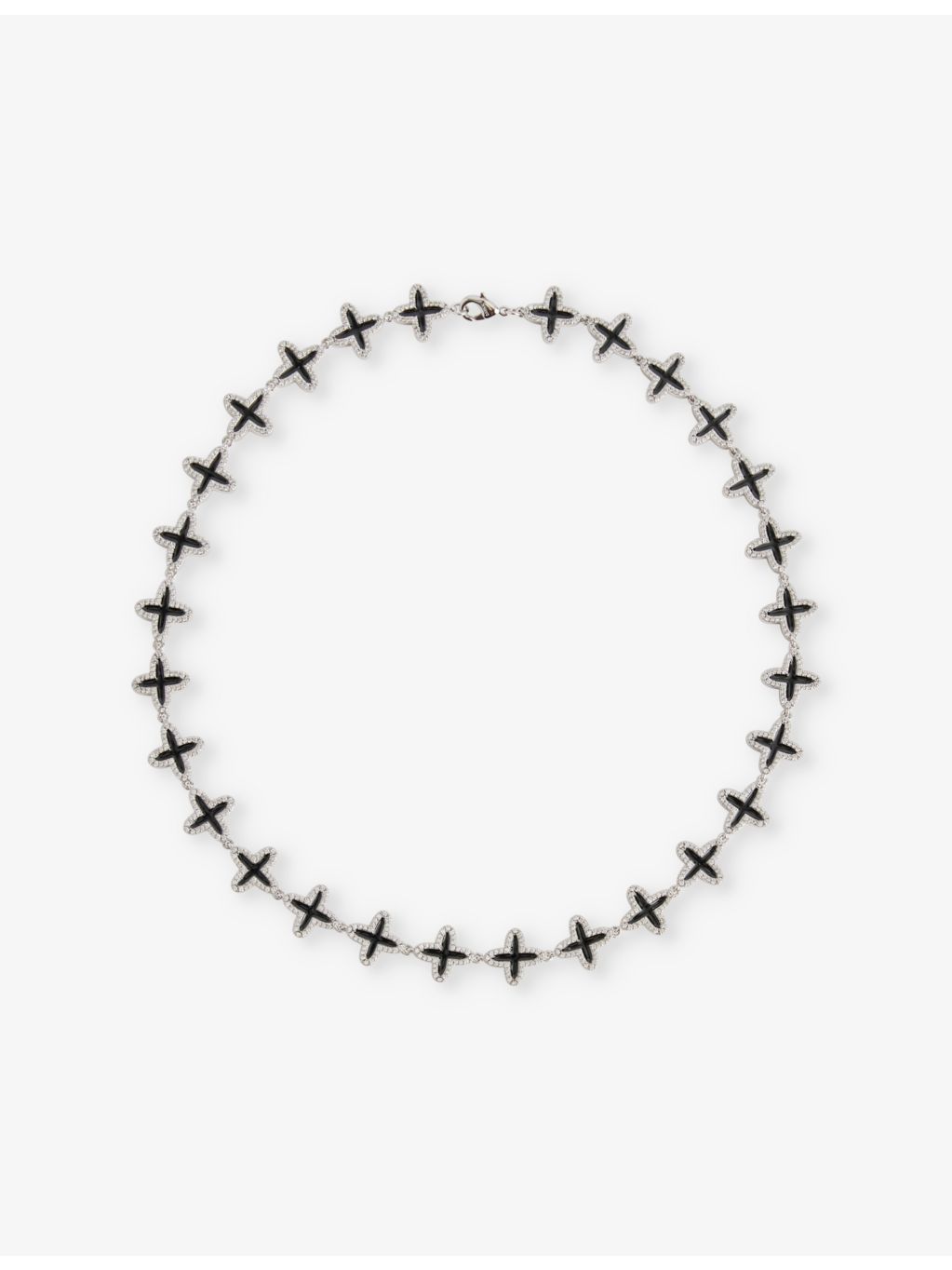 DARKAI clover necklace with cubic zirconia, 18in, UK version