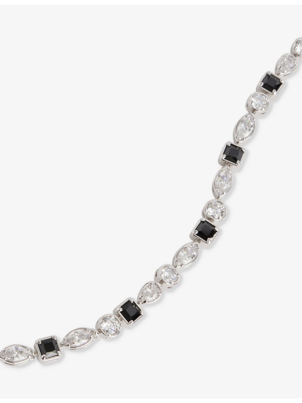 DARKAI Mixed Feelings bracelet 18ct white gold-plated 7.5in (British brand)