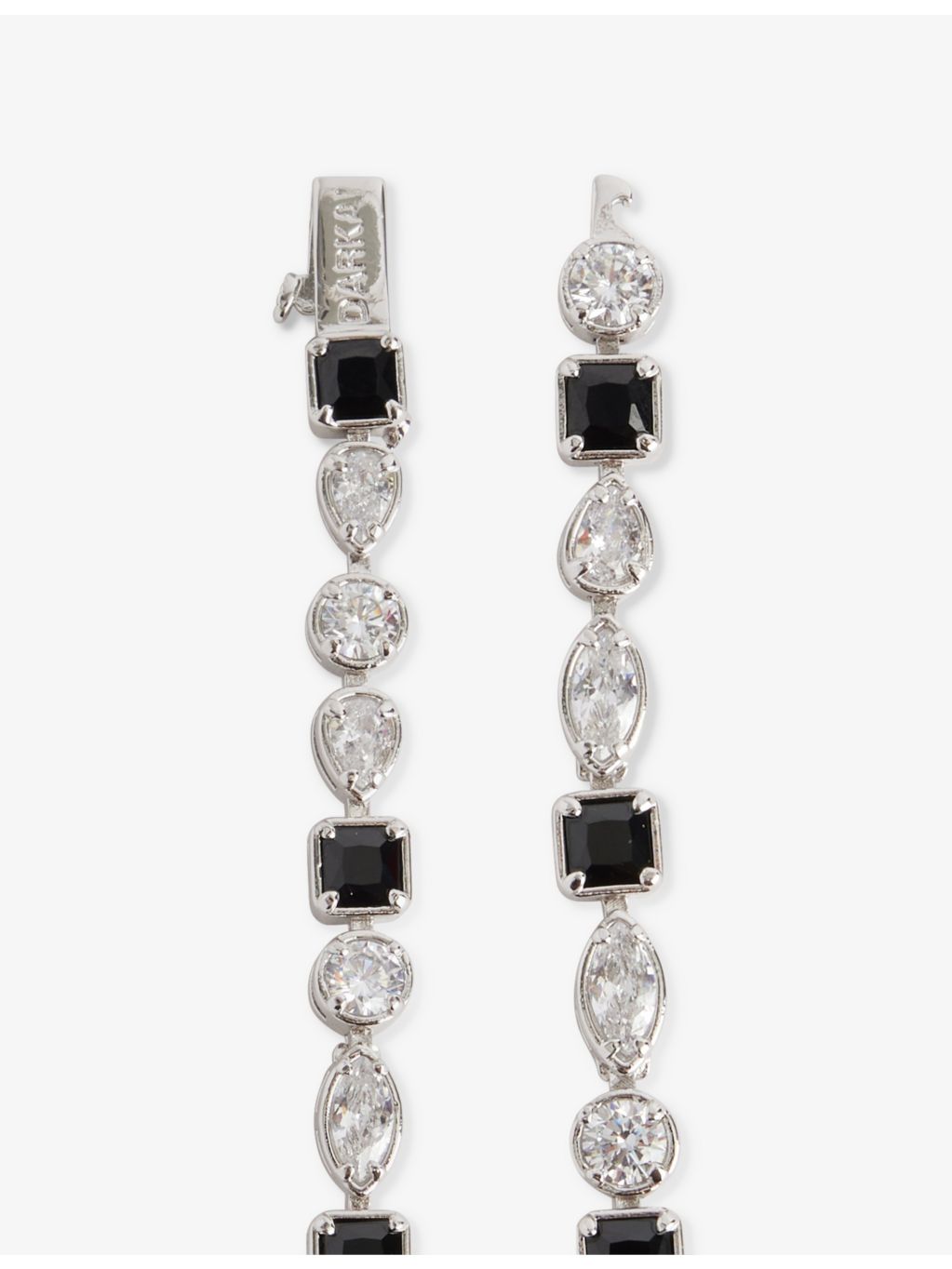 DARKAI Mixed Feelings bracelet 18ct white gold-plated 7.5in (British brand)