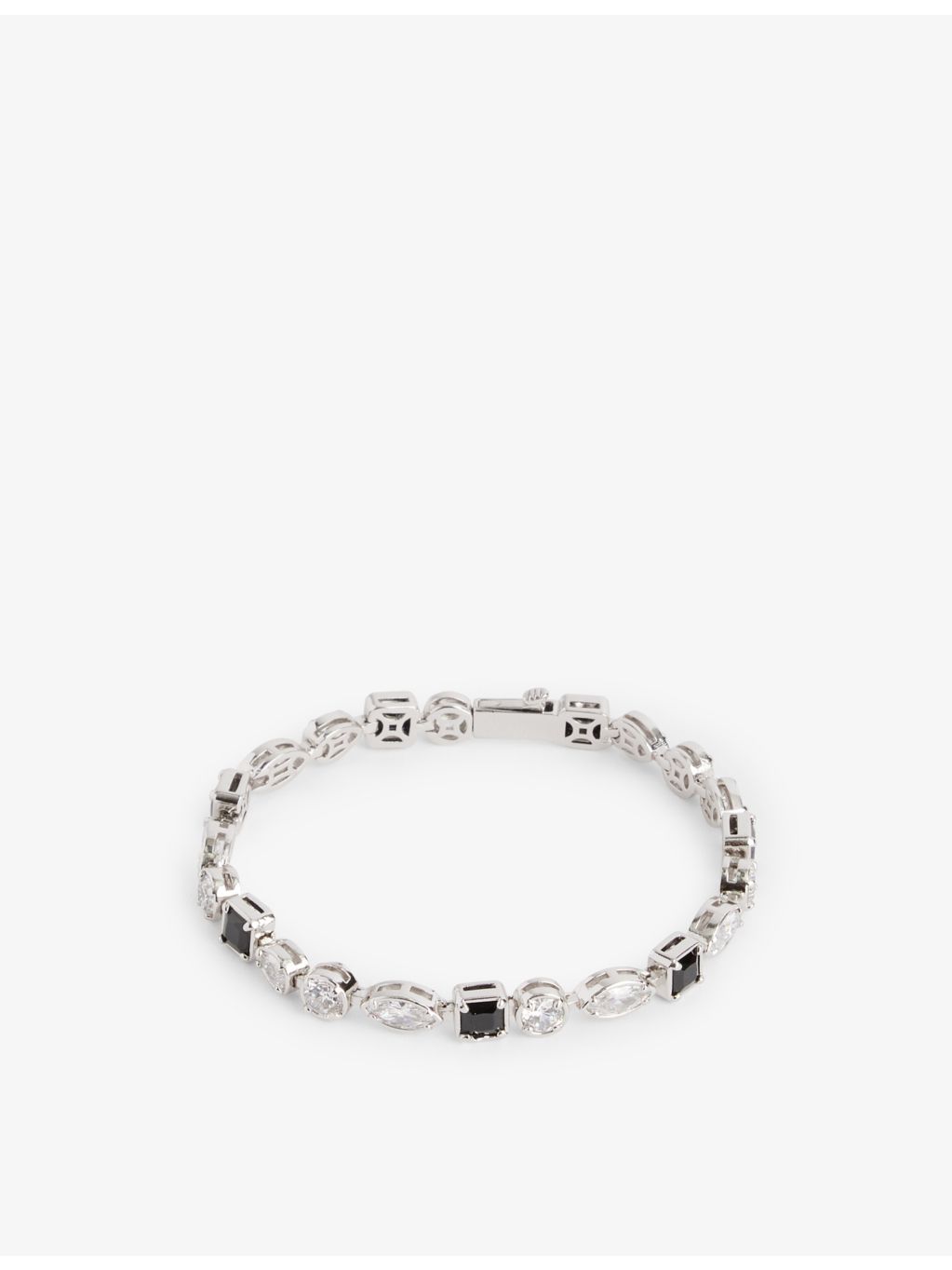 DARKAI Mixed Feelings bracelet 18ct white gold-plated 7.5in (British brand)