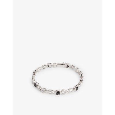 selfridges DARKAI Mixed Feelings 18ct White Gold-Plated Brass and Stainless Steel Bracelet- Buy online at McGrocer