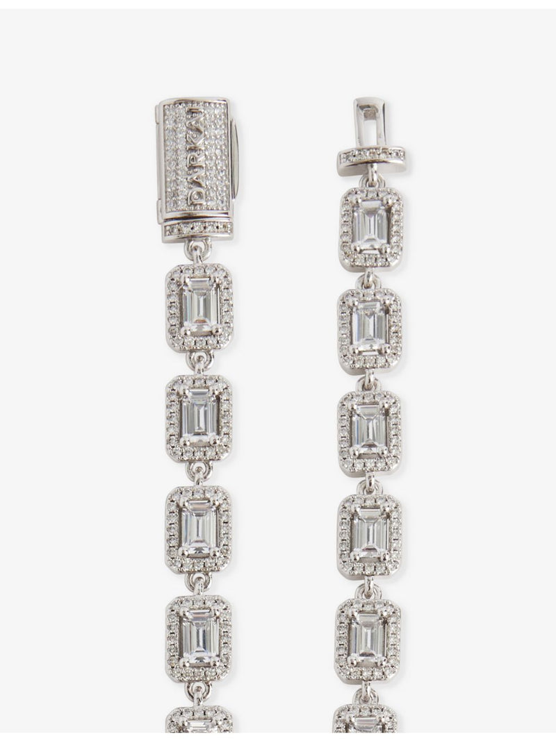 DARKAI tennis necklace baguette-stone 20in, UK version
