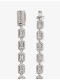 DARKAI tennis necklace baguette-stone 20in, UK version