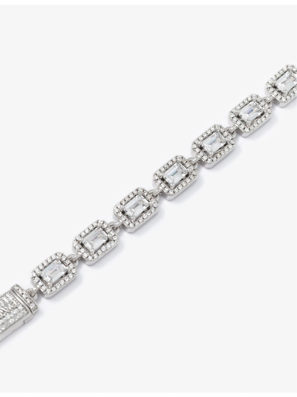 DARKAI tennis necklace baguette-stone 20in, UK version